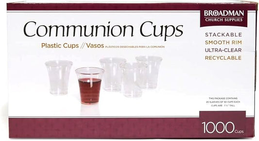 Communion Cups Plastic – 1000 countl