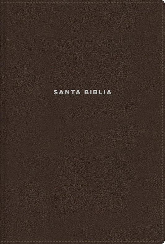 NVI, Biblia de Estudio actualizada, Revisión 2022, Leathersoft, Café, Letra grande, Interior a color, Palabras de Jesús en Rojo, Comfort Print (Spanish Edition) cover image