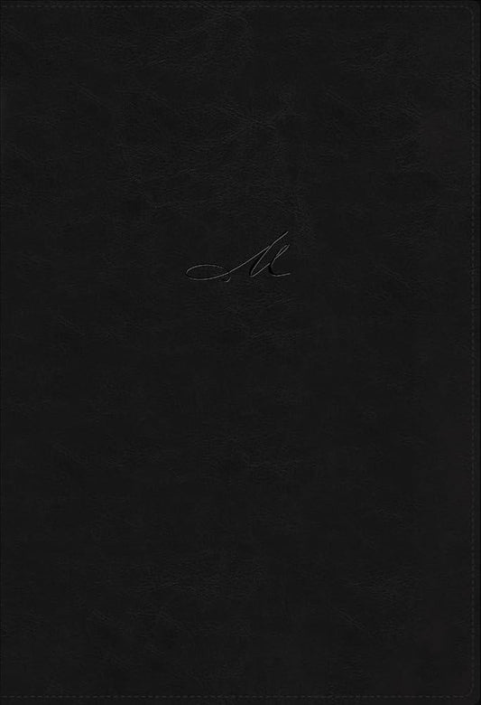 NBLA, Biblia de Estudio MacArthur, Leathersoft, Negro, Interior a dos colores, Comfort Print (Spanish Edition) cover image