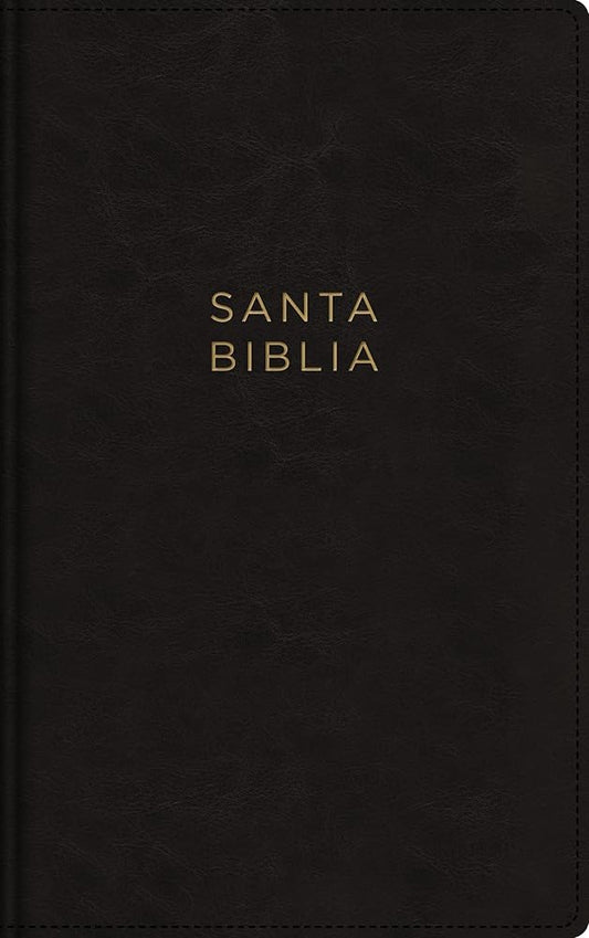 NBLA, Santa Biblia, Ultrafina, Letra grande, Tamaño manual, Leathersoft, Negro, Palabras de Jesús en rojo, con cierre (Spanish Edition) cover image
