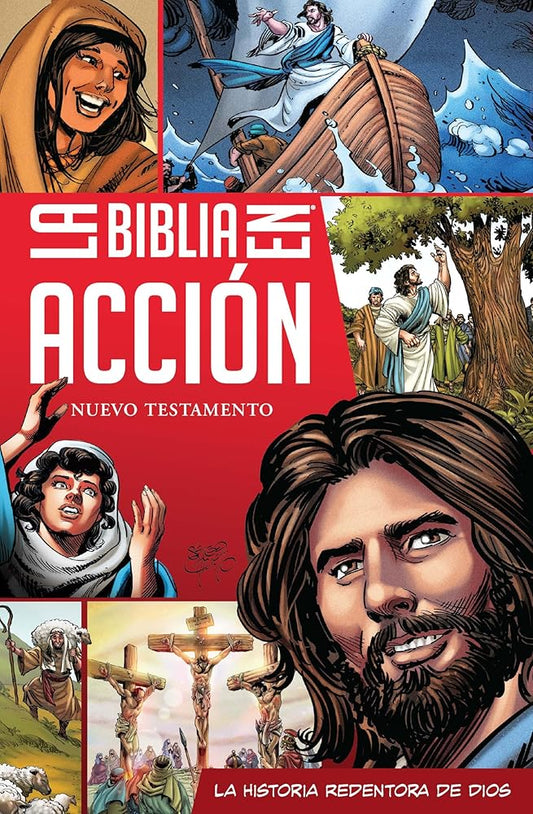 La Biblia en acción Nuevo Testamento (The Action Bible Spanish New Testament) (Spanish) (Action Bible Series) (Spanish Edition) cover image