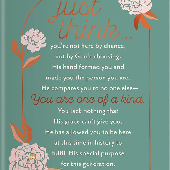 Just Think... You are One of a Kind: Bible Promise Journal cover image