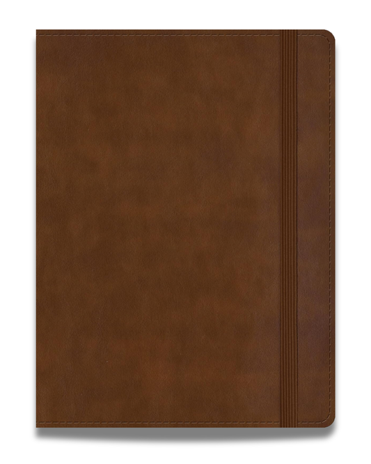 Biblia de Apuntes RVR1960 | Tamaño personal, color café, símil piel