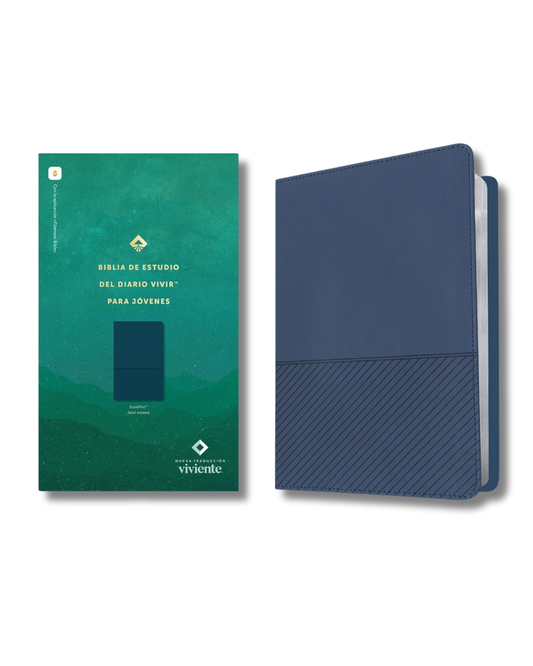 Biblia de Estudio Diario Vivir para jóvenes | NTV, Color Azul, Piel (Filament)