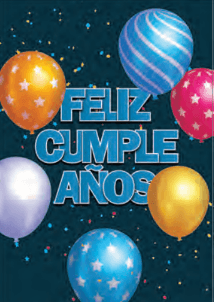 Tarjeta Feliz cumpleaños