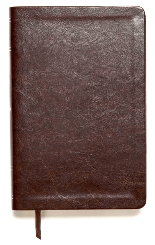RVR 1960 Biblia de Estudio Scofield Tamano Personal, chocolate oscuro símil piel