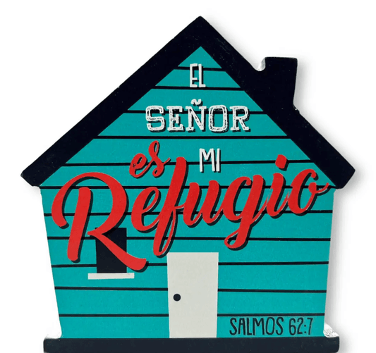 El Señor es mi Refugio.- Plaqué madera casa
