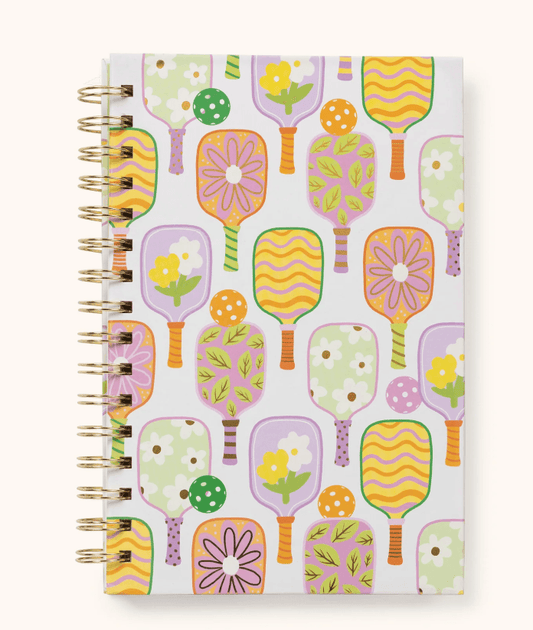 Pickleball Rally Libreta espiral mediana