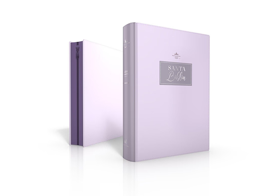 Biblia RVR 1960 Lila | Letra Gigante 15 pts | Con Índice y Zipper