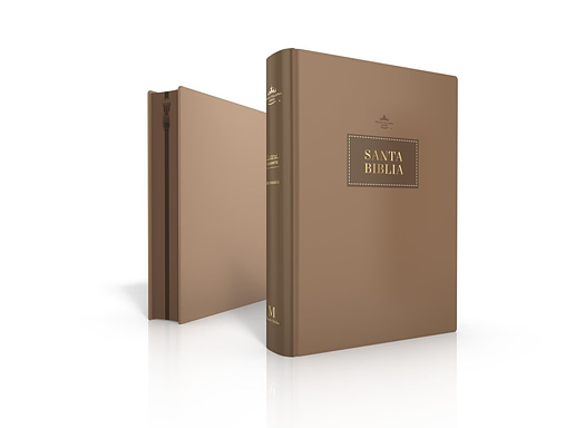 Biblia RVR 1960 Marrón | Letra Gigante 15 pts | Con Índice y Zipper