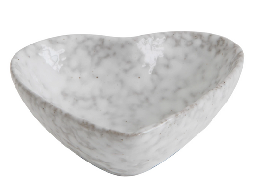 Stoneware Heart Dish