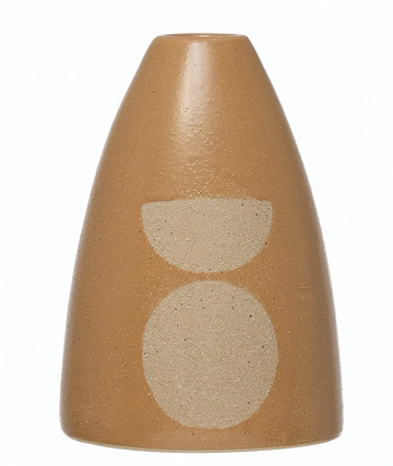 Stoneware Soporte cónico con diseño circular