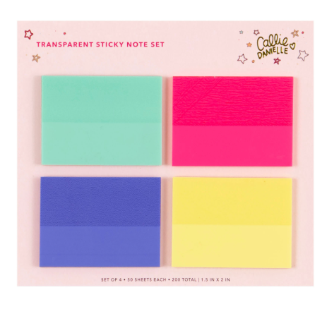 Transparent Sticky Notes Set