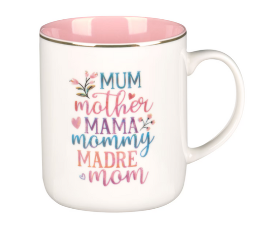 Mom White Ceramic Coffee Mug