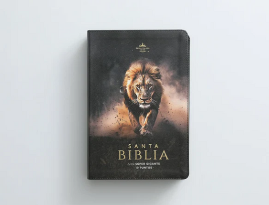 Biblia RVR60 León de Judá letra super gigante 19 puntos