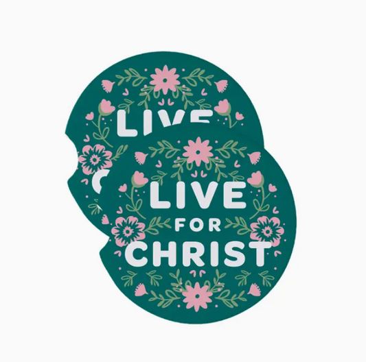 Live For Christ | Car Coaster Vive para Cristo