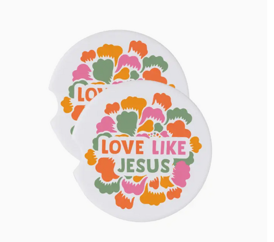Car coaster Love Like Jesus | Posavasos Amar como Jesús