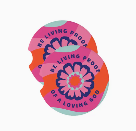 Car Coaster Be Living Proof | Posavasos Sea prueba viviente