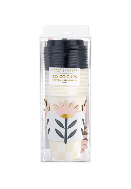 Paper To-Go Cup Sets - Flower | Juegos de vasos de papel para llevar - Flor