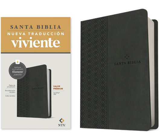 Biblia valor prémium NTV con Filament (SentiPiel, gris (Copy)