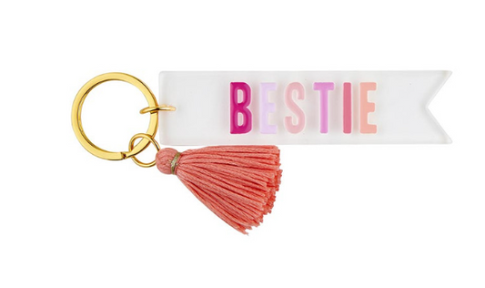 Acrylic Key Tag - Bestie Acrylic Keychain | Llavero acrílico Bestie