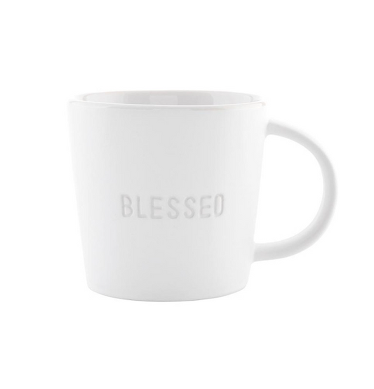 Face to Face Ceramic Coffee Mug - Blessed |Bendecido