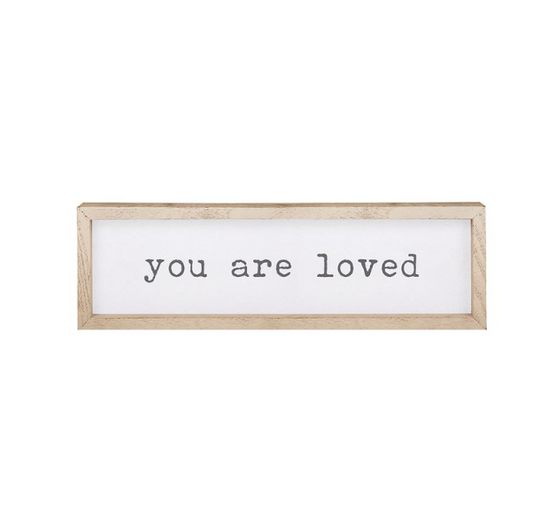 Face to Face Wood Sign - You are loved| Eres amado(o)
