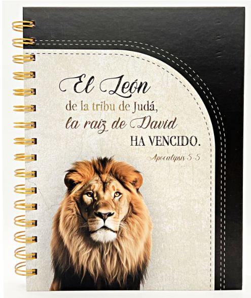 Libreta de Anillas, Tapa Dura Con Elastico - El Leon