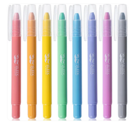 Resaltadores en gel Aesthetic, paquete de 8, colores amigables, resaltadores bíblicos que no se corren