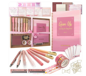 Kit de registro bíblico  rosa