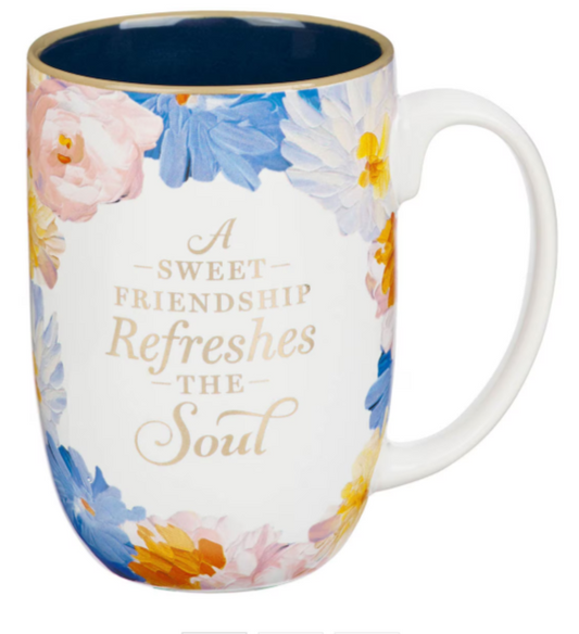Taza de cerámica "Dulce Amistad Jardín de Acuarela | Sweet Friendship