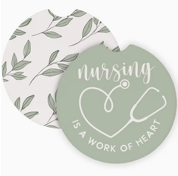 Posavasos para auto Corazón de enfermería | Nursing Heart