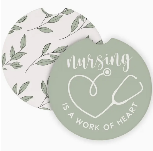 Posavasos para auto Corazón de enfermería | Nursing Heart