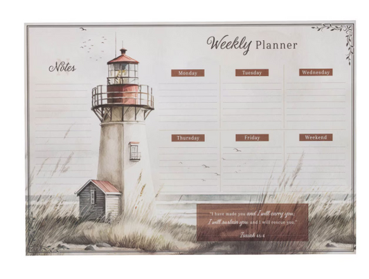 Planner de escritorio sin fecha Pad I Will Carry You Isaiah 46:4 | Te llevaré Isaías 46:4