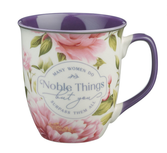 Taza Noble Things Proverbs 31:25 | Las cosas nobles Proverbios 31:25