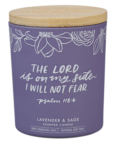 Vela de olor I Will Not Fear Psalm 118:6 | No temeré Salmo 118:6
