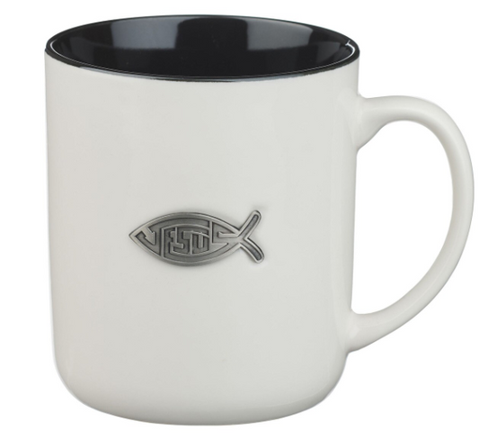 Taza Jesus Fish Matthew 28:19 | Pez de Jesús Mateo 28:19