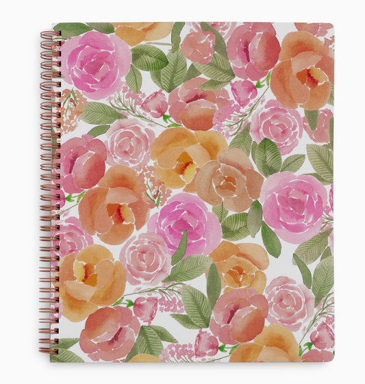 Libreta grande Full Posey | ramillete de flores