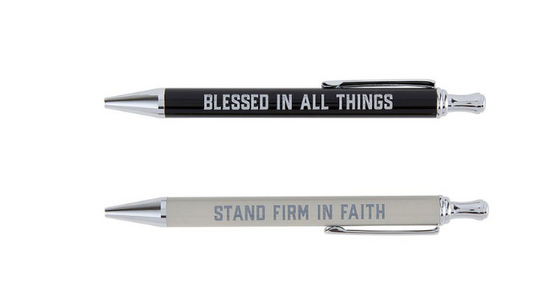 Set de bolígrafos Firm in Faith | Firme en la fe
