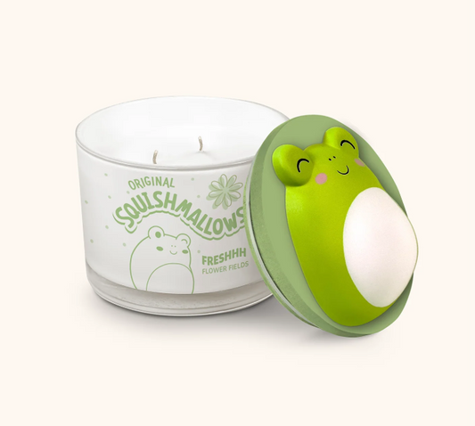 Squishmallows Wendy Candle with Squishy Puff - Freshhh Flower Fields | vela