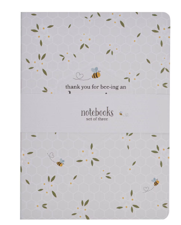 Amazing Teacher Blossom and Bees Notebook Set "Profesor(a) increíble"