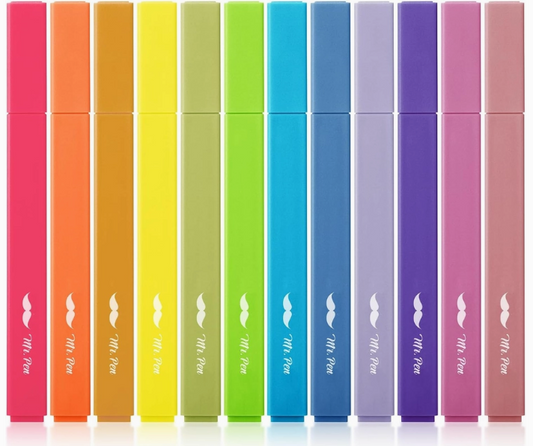 Mr. Pen 12pcs Aesthetic Highlighters Set