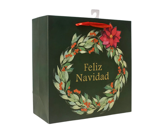 Bolsa de regalo grande Navidad garland