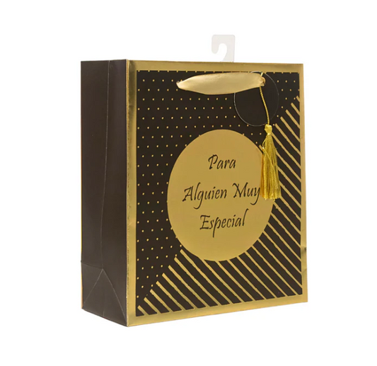 Bolsa de regalo mediana Para alguien muy especial dorada