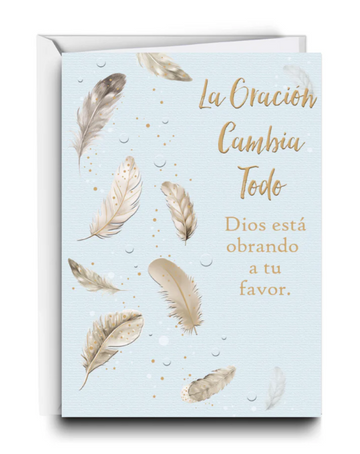 Tarjeta La Oración Cambia Todo Dios Está Obrando A Tu Favor