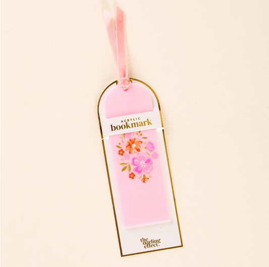 Marcador de acrílico Dainty Floral Pink