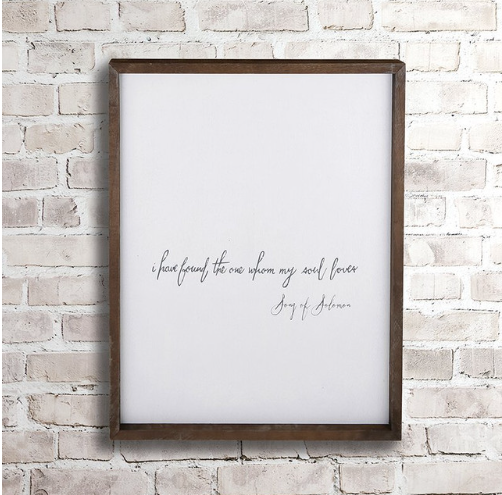Face to Face Cadet Word Board - I Have Found The One My Soul Loves|He encontrado al que mi alma ama