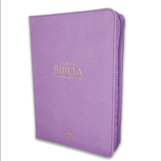 Biblia RVR 1960 | Con cierre y Color Lila