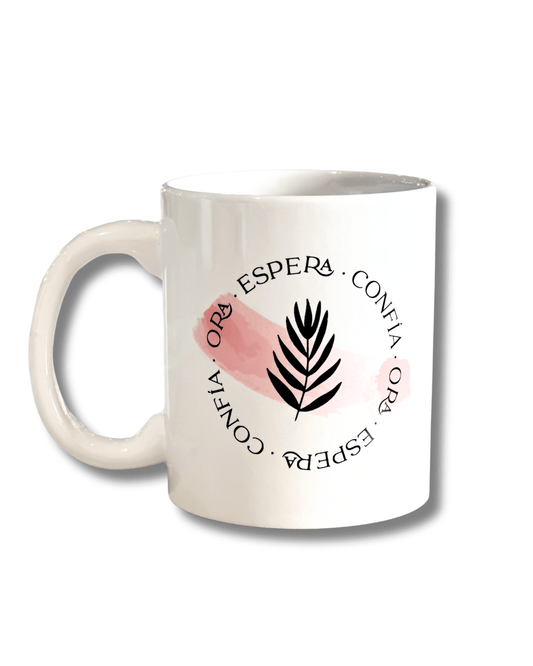 Ora Espera Confía | Taza Minimalista