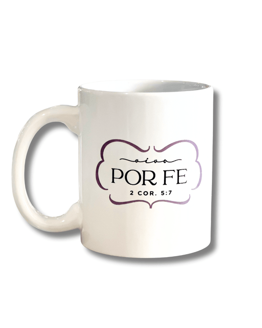 Vivo por fe | Taza Minimalista